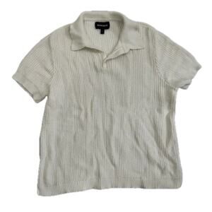 Bonobos White Knit Polo - Medium